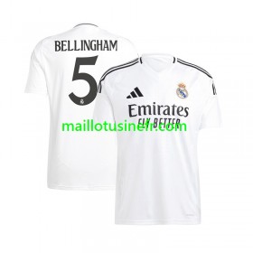 Maillot de Foot Real Madrid Jude Bellingham 5 Domicile 2024-25